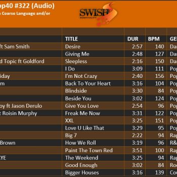 August 23 #322 Track Listing
