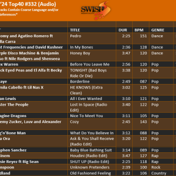 June 24 #332 Track Listing